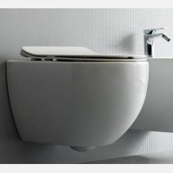 Royal One No Rim slim toilets�de med easy luk